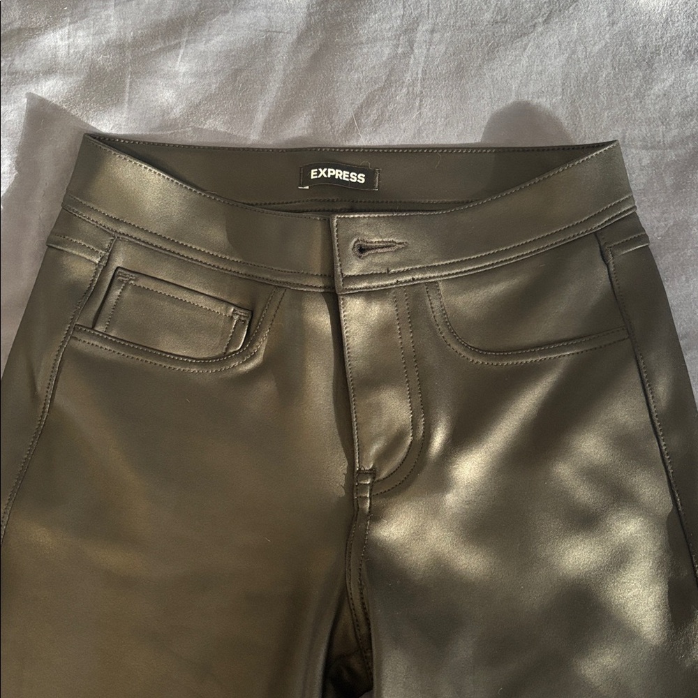 Express Faux Leather Black Pants